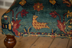 Reclaimed Antique Persian Rug Ottoman Coffee Table // ONH Item AS8097A13057A, Image 12