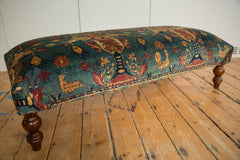 Reclaimed Antique Persian Rug Ottoman Coffee Table // ONH Item AS8097A13057A, Image 13