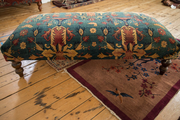 Reclaimed Antique Persian Rug Ottoman Coffee Table // ONH Item AS8097A13058A, Image 12