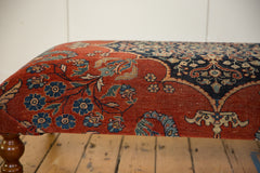 Reclaimed Antique Persian Rug Ottoman Coffee Table // ONH Item AS8097A13071A, Image 2