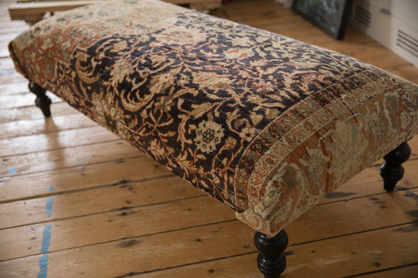 Vintage Persian Rug Ottoman Coffee Table