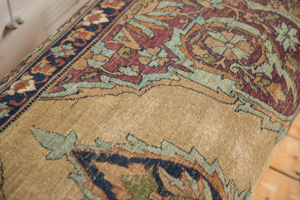 Antique Persian Kerman Rug Ottoman Coffee Table // ONH Item: AS8097A8094A, Image 8