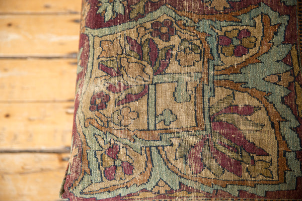 Antique Persian Kerman Rug Ottoman Coffee Table // ONH Item: AS8097A8094A, Image 10