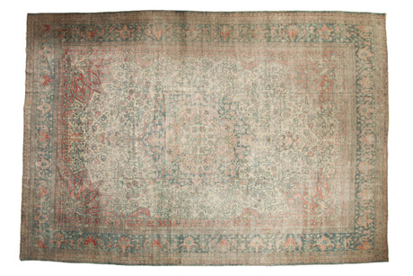 10.5x15 Vintage Distressed Mahal Carpet