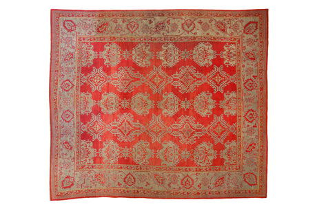 13.5x15 Antique Oushak Square Carpet // ONH Item ee0053351