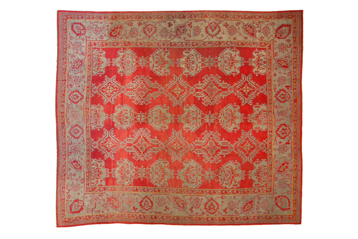 13.5x15 Antique Oushak Square Carpet // ONH Item ee0053351