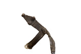 Vintage African bronze snake bracelet with intricate cast patterns and a time-worn patina.