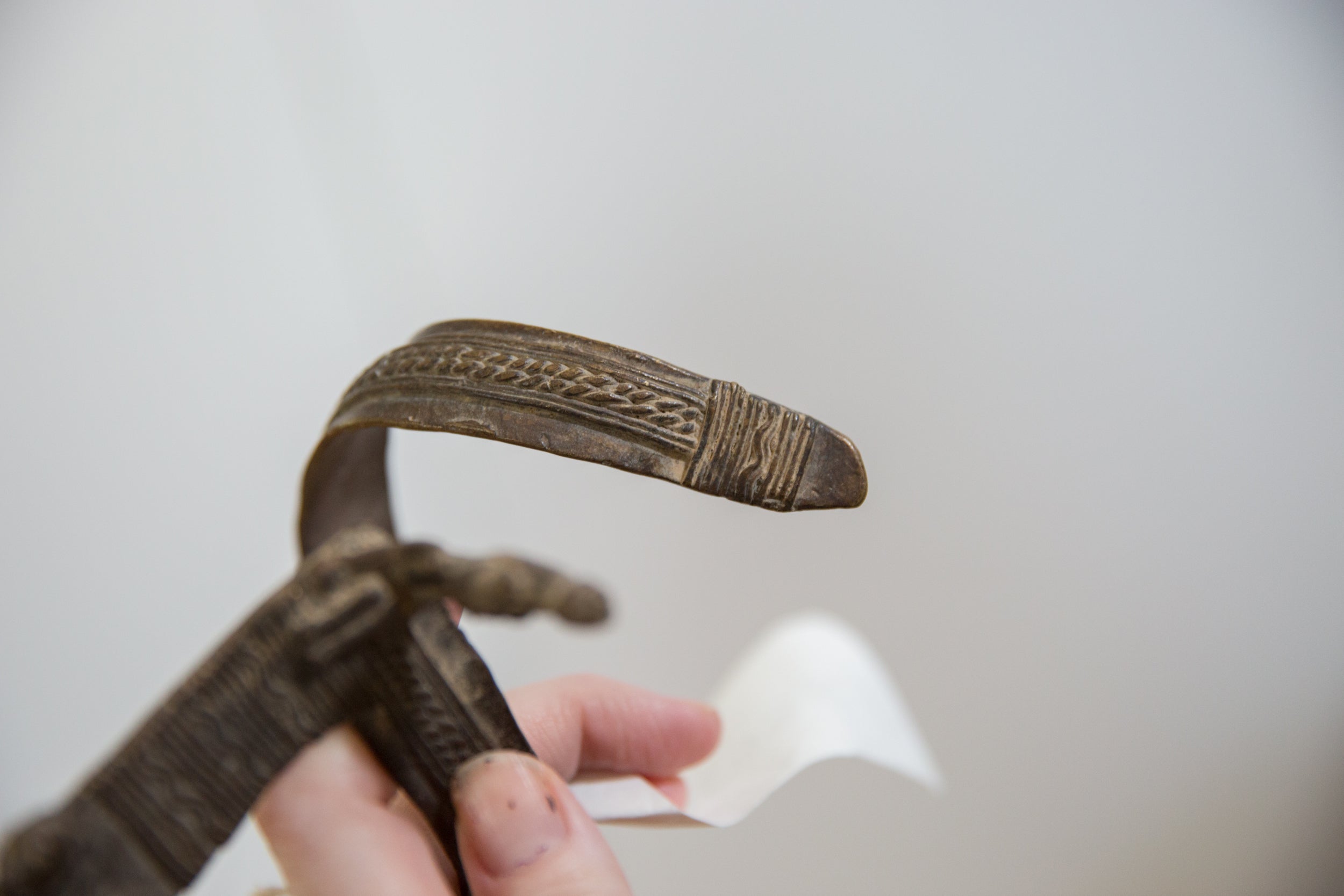 Vintage African Bronze Wrist Snake // ONH Item: ab00339, Image 1