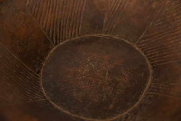 Vintage Hand Carved African Wooden Bowl Image 5