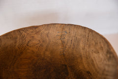 Vintage Hand Carved African Wooden Bowl Image 3