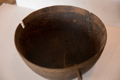 Vintage Hand Carved African Wooden Bowl Image 6