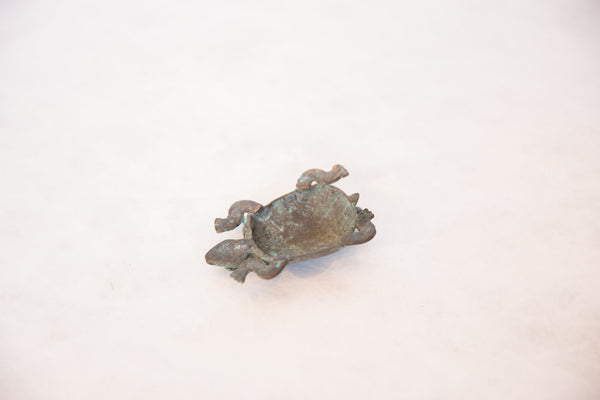 Vintage African Oxidized Copper Turtle with Small Head // ONH Item ab00490 Image 5