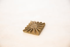 Vintage African Square Bronze Coin // ONH Item ab00568 Image 1