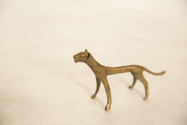 Vintage African Bronze Cheetah // ONH Item ab00584 Image 5