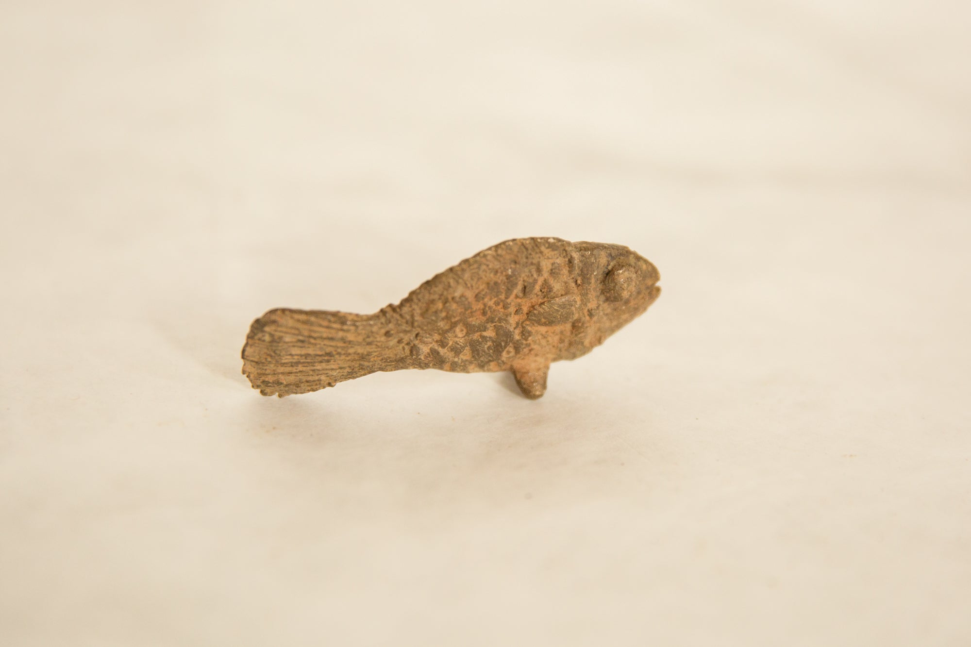 Vintage African Bronze Fish // ONH Item ab00617 Image 1