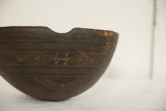 Vintage African Wooden Bowl // ONH Item ab00709 Image 2