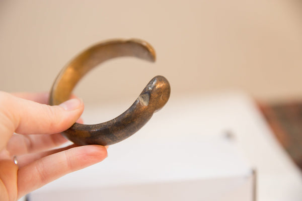 Antique African Bronze Cuff Bracelet // ONH Item ab00723 Image 2
