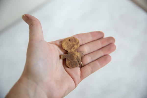 Vintage African Wooden Person Pendant // ONH Item ab00780 Image 3
