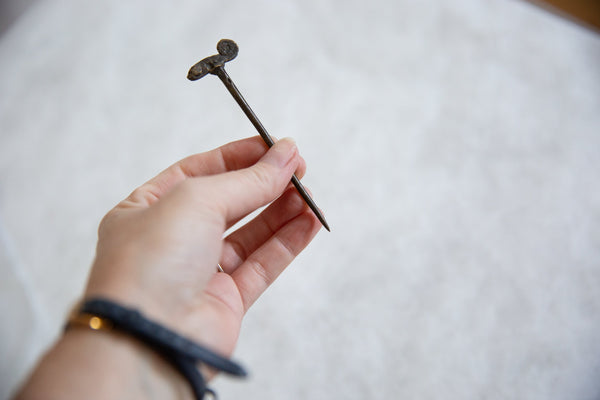 Vintage African Bronze Chameleon Pin // ONH Item ab00868 Image 3