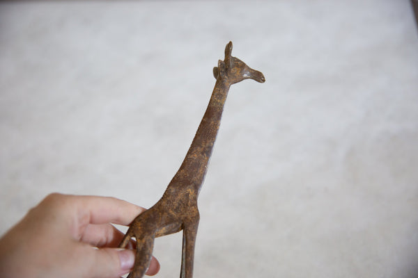 Vintage African Bronze Alloy Giraffe // ONH Item ab00918 Image 2
