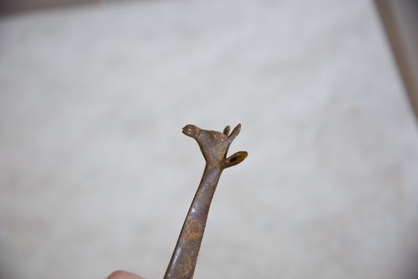 Vintage African Bronze Alloy Giraffe // ONH Item ab00918 Image 4