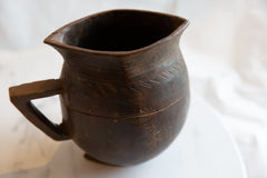 Vintage African Wooden Pitcher // ONH Item ab00944 Image 2