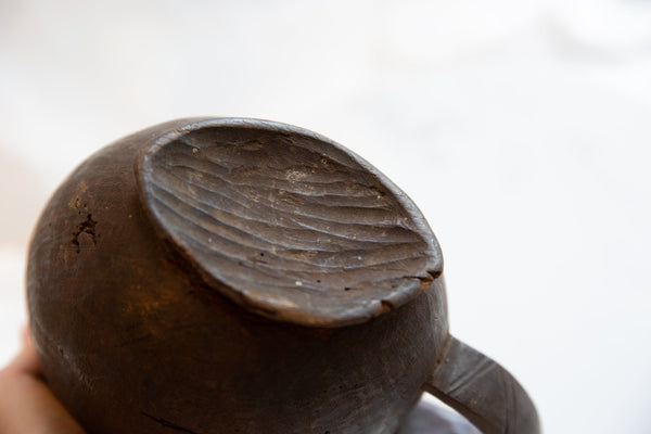 Vintage African Wooden Pitcher // ONH Item ab00945 Image 5