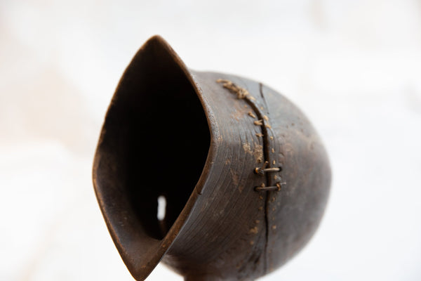 Vintage African Wooden Pitcher // ONH Item ab00946 Image 5