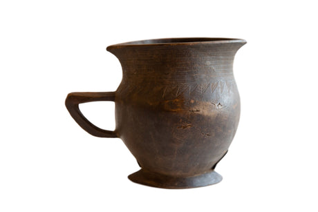 Vintage African Wooden Pitcher // ONH Item ab00948