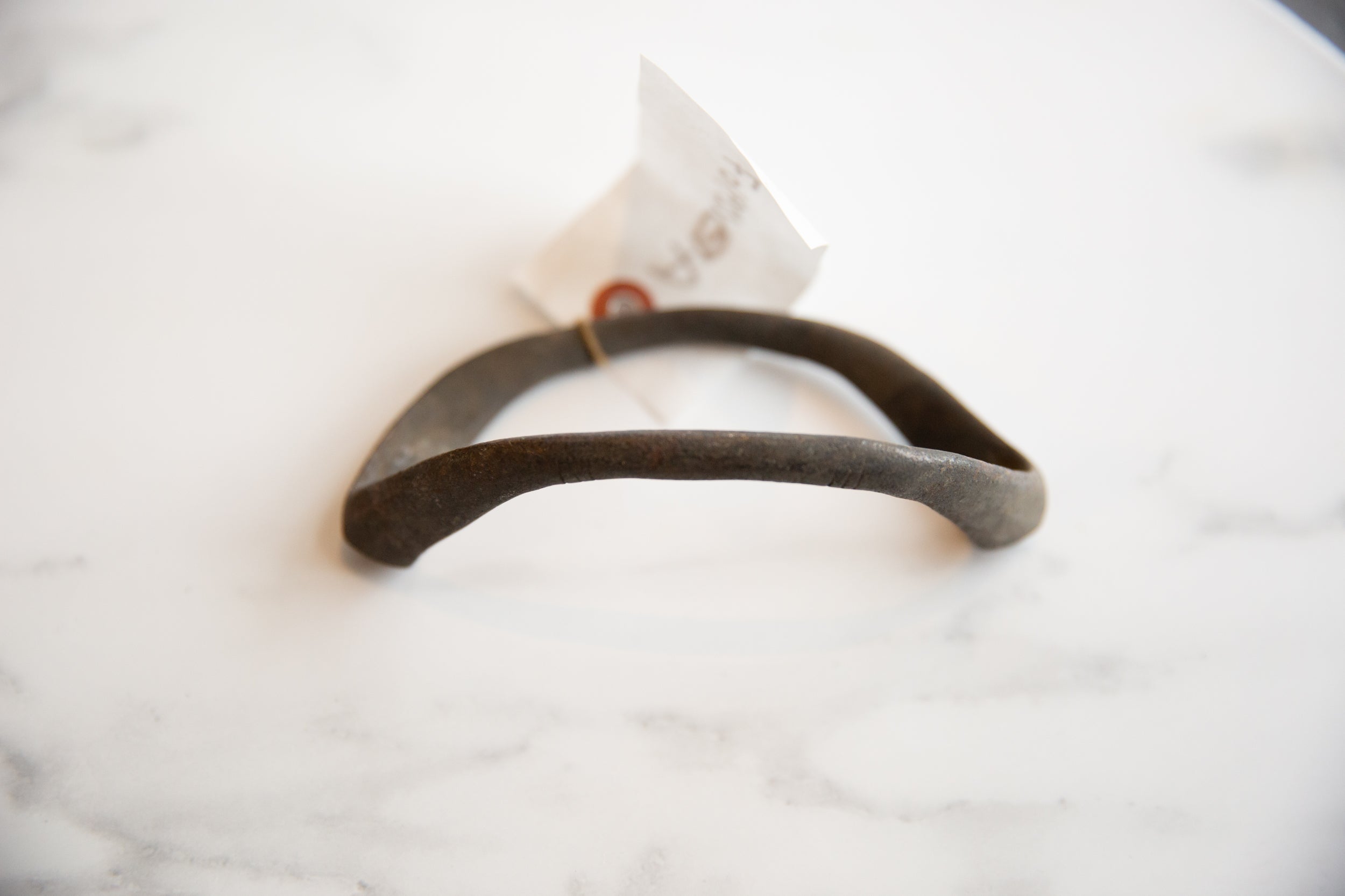 Vintage African Bronze Curved Artifact // ONH Item ab00967 Image 1