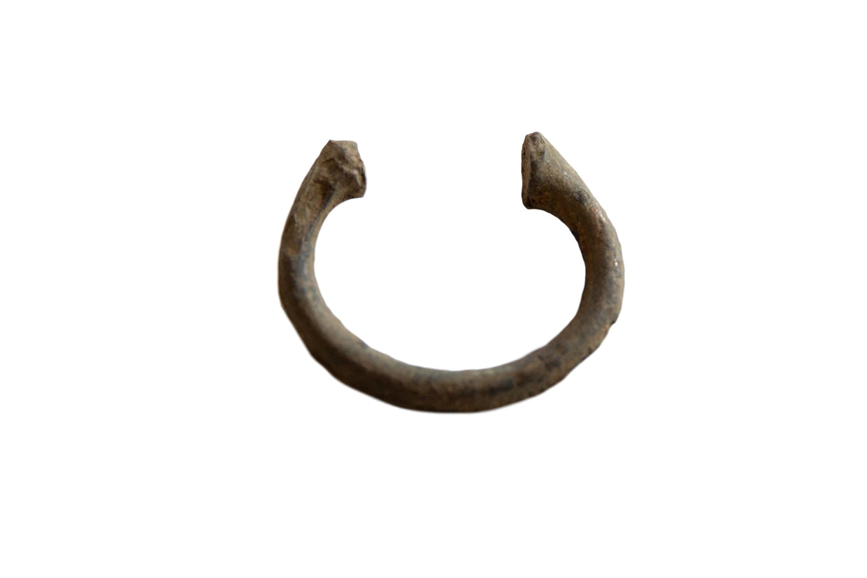 Vintage African Copper Alloy Manilla Cuff Bracelet // ONH Item ab01036