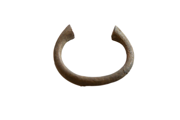 Vintage African Bronze Alloy Manilla Cuff Bracelet // ONH Item ab01040