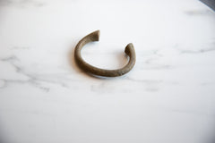 Vintage African Bronze Alloy Manilla Cuff Bracelet // ONH Item ab01040 Image 2
