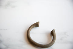 Vintage African Bronze Alloy Manilla Cuff Bracelet // ONH Item ab01040 Image 3