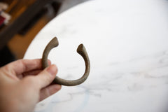 Vintage African Bronze Alloy Manilla Cuff Bracelet // ONH Item ab01040 Image 4
