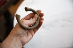 Vintage African Bronze Alloy Manilla Cuff Bracelet // ONH Item ab01040 Image 6