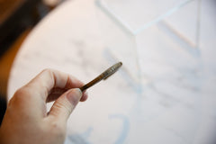 Vintage African Bronze Cuff Bracelet with Geometric Detailing // ONH Item ab01077 Image 3