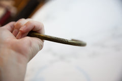 Vintage African Bronze Artifact with Geometric Detailing // ONH Item ab01104 Image 9