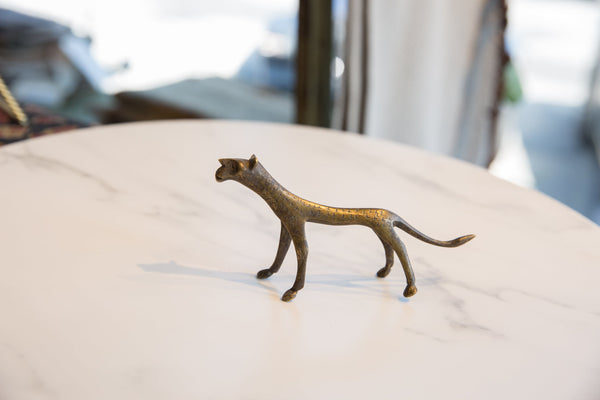 Vintage African Bronze Cheetah // ONH Item ab01134 Image 2