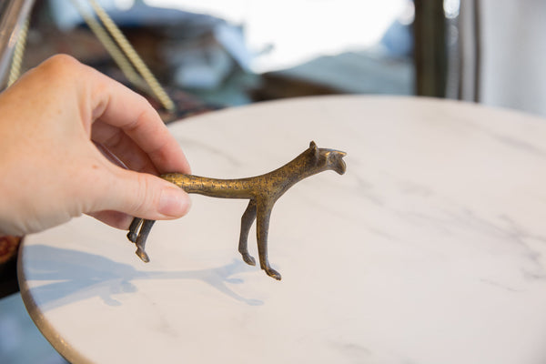Vintage African Bronze Cheetah // ONH Item ab01134 Image 3