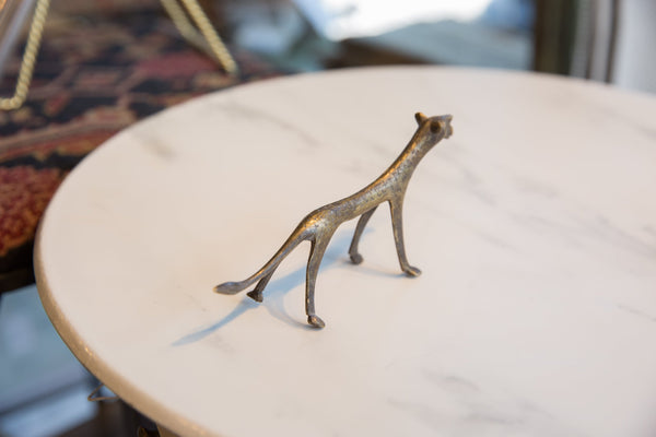 Vintage African Bronze Cheetah // ONH Item ab01134 Image 4