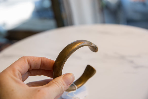 Antique African Bronze Snake Cuff Bracelet // ONH Item ab01160 Image 6