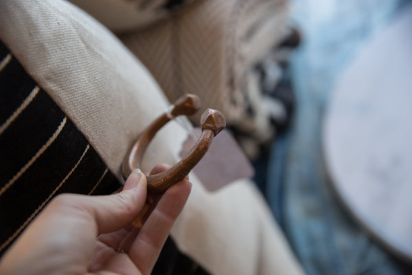 Antique African Copper Snake Cuff Bracelet // ONH Item ab01205 Image 4