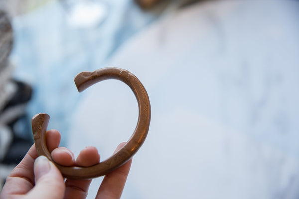 Antique African Copper Snake Cuff Bracelet // ONH Item ab01206 Image 5