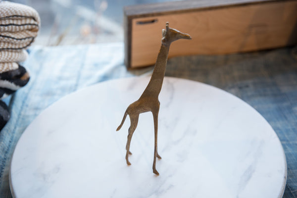 Vintage African Bronze Giraffe // ONH Item ab01210 Image 1