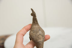 Vintage African Bronze Kori Bustard Bird // ONH Item ab01246 Image 4