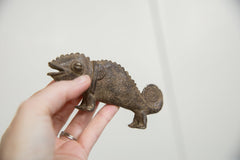 Vintage African Bronze Chameleon // ONH Item ab01260 Image 2