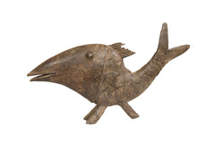 Vintage African Bronze Fish // ONH Item ab01270