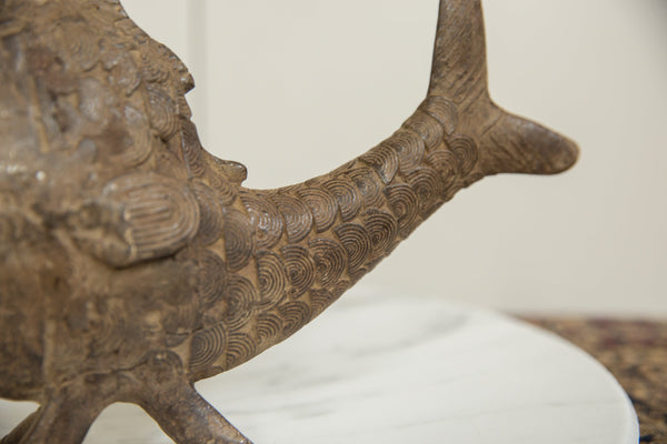 Vintage African Bronze Fish // ONH Item ab01271 Image 6