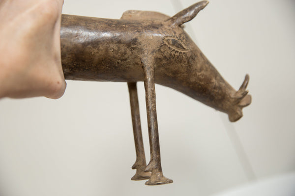 Vintage African Bronze Warthog // ONH Item ab01280 Image 1